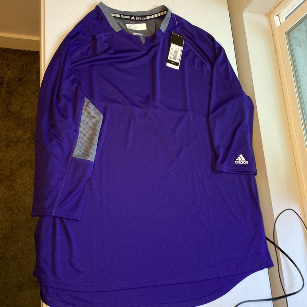 Adidas Gameday 3/4 sleeve Climalite Men’s 2XL shirt